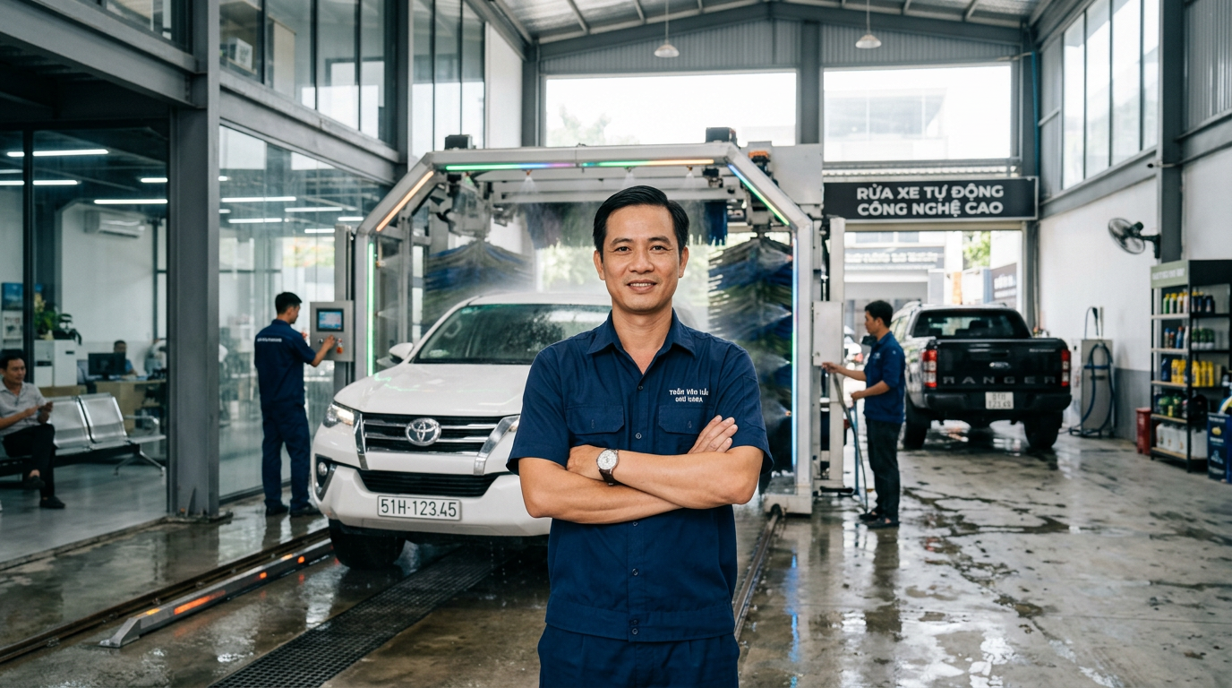 Nhượng Quyền Rửa Xe Ô Tô Tự Động: Chi Phí Và Tiềm Năng Đầu Tư