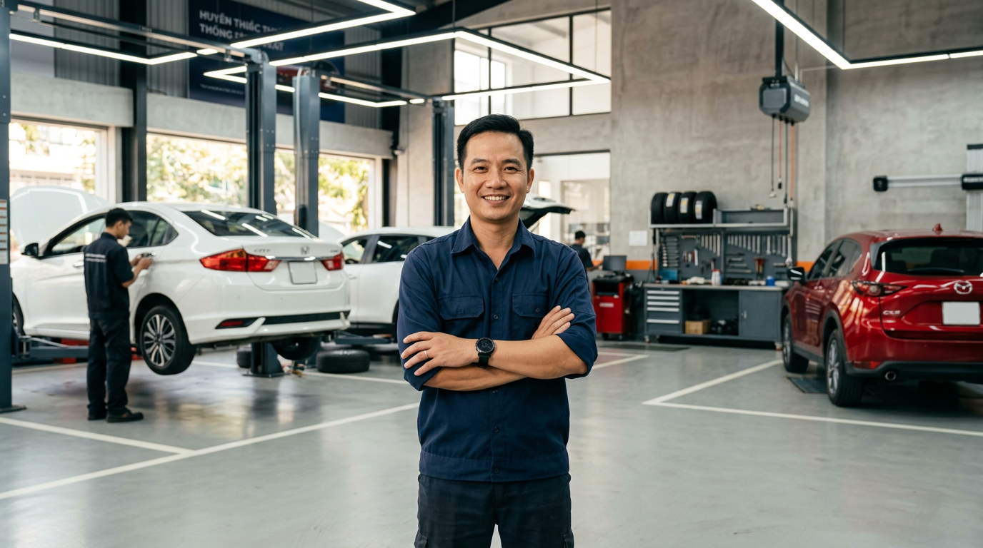 Mở chuỗi garage ô tô nhượng quyền thành công từ A-Z