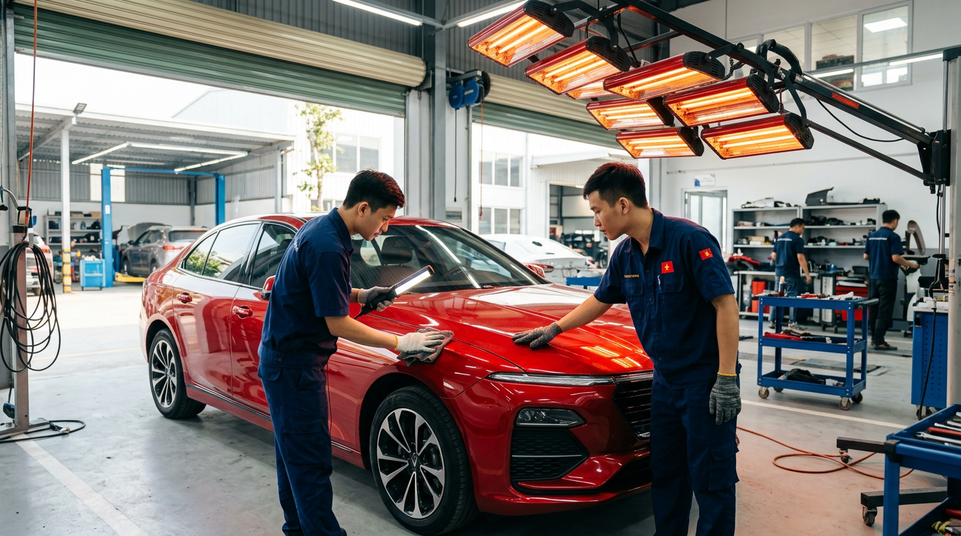 Chuyển Giao Công Nghệ Sơn Ô Tô Nhanh Chuẩn Tiêu Chuẩn Hãng
