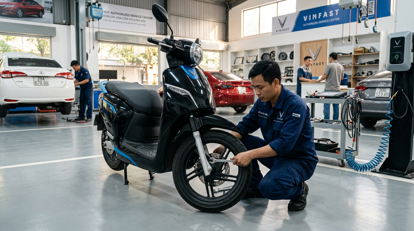 Bảo dưỡng định kỳ xe máy điện VinFast có mất phí không? Chi tiết phí & lịch kiểm tra | Mcar Pro