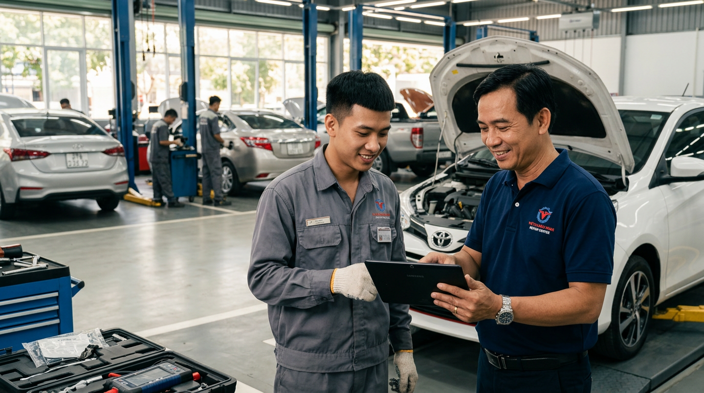 Đào Tạo Quản Lý Xưởng Dịch Vụ Ô Tô Chuyên Nghiệp Cùng Mcar Pro