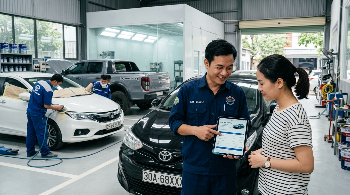 Giá Sơn Ô Tô Nguyên Chiếc Mới Nhất 2024 & Giải Pháp Báo Giá Mcar Pro