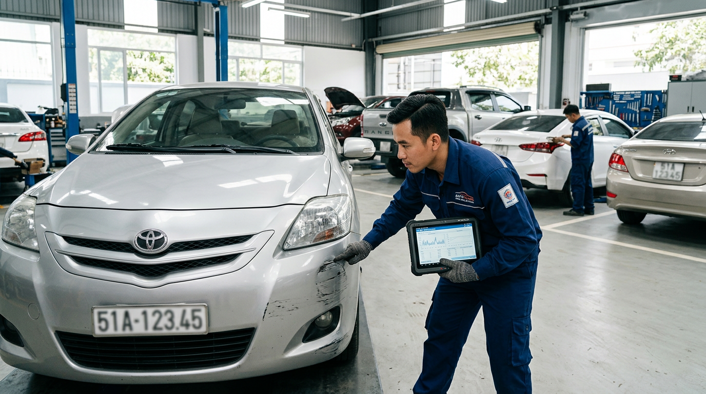 Giá Sơn Dặm Ô Tô Bao Nhiêu Tiền? Bảng Giá Chi Tiết Mới Nhất | Mcar Pro
