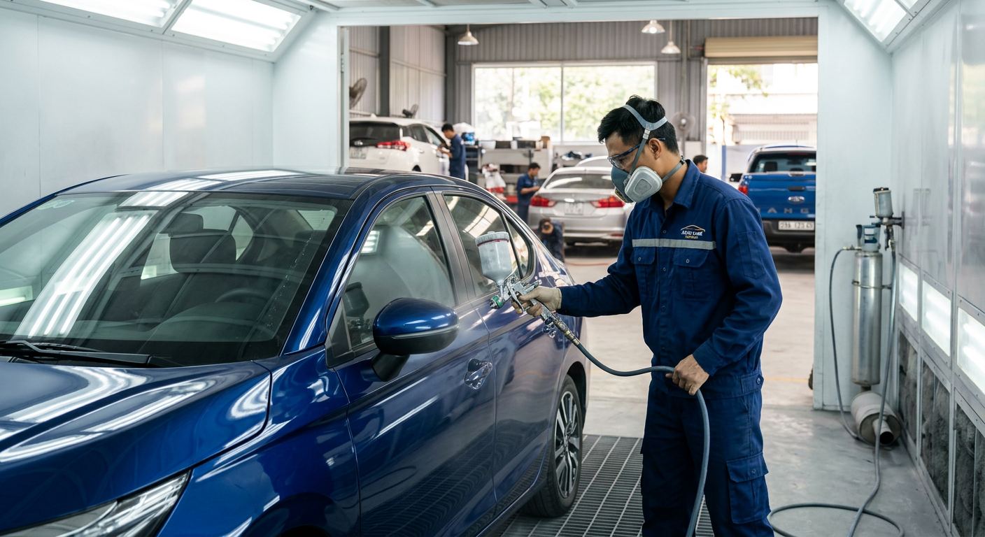 Giá Sơn Xe Ô Tô 5 Chỗ Trọn Gói Mới Nhất 2024 | Mcar Pro