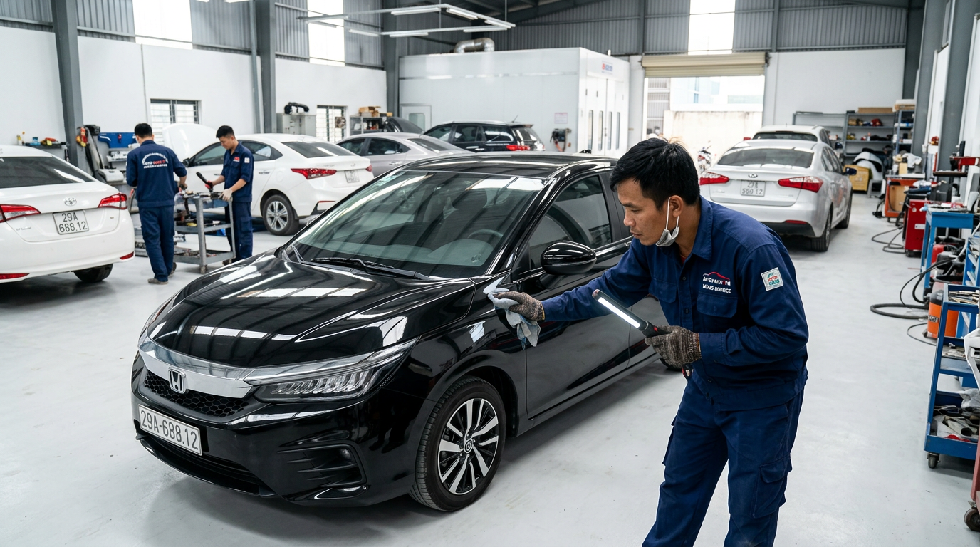 Giá Sơn Xe Ô Tô 5 Chỗ Trọn Gói Mới Nhất Hiện Nay | Mcar Pro