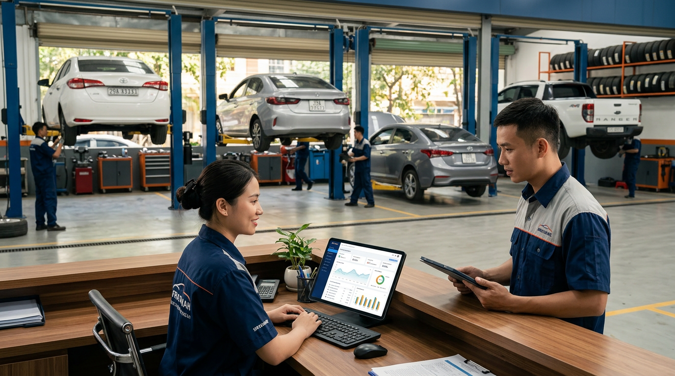 Phần Mềm Quản Lý Doanh Nghiệp Tích Hợp AI Mới Nhất | Mcar Pro