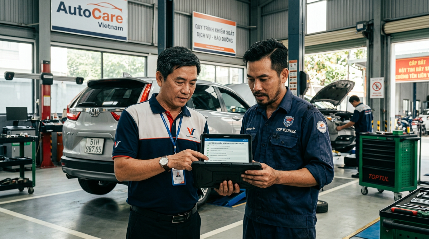 chuyển giao quy trình vận hành gara ô tô - Mcar Pro (ảnh minh họa 1)