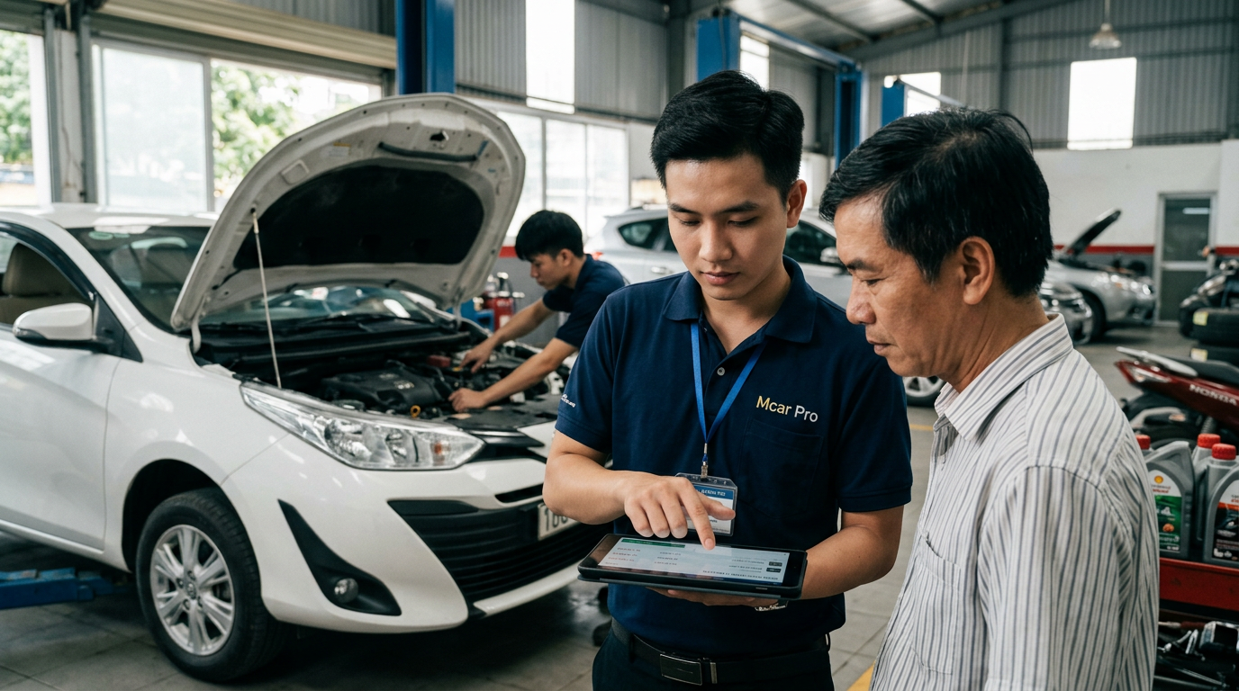 chuyển giao quy trình vận hành gara ô tô - Mcar Pro (ảnh minh họa 2)