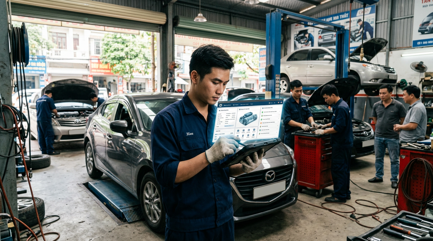 phần mềm chăm sóc khách hàng gara ô tô - Mcar Pro (ảnh minh họa 2)