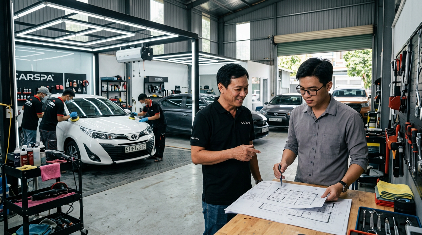 tư vấn mở trung tâm detailing ô tô - Mcar Pro (ảnh minh họa 1)
