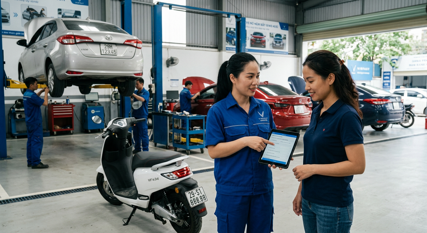 bảo dưỡng định kỳ xe máy điện vinfast có mất phí không - Mcar Pro (ảnh minh họa 2)