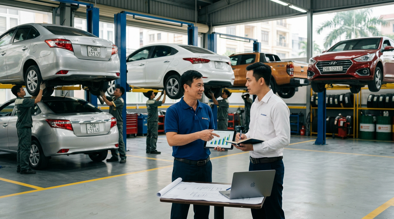 mô hình nhượng quyền sửa chữa ô tô - Mcar Pro (ảnh minh họa 1)