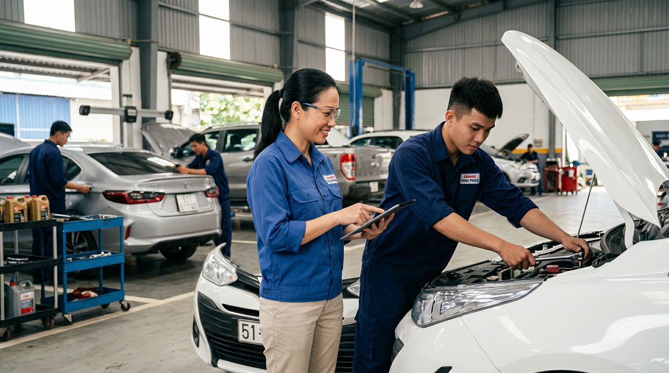 quy trình vận hành garage ô tô nhượng quyền - Mcar Pro (ảnh minh họa 1)