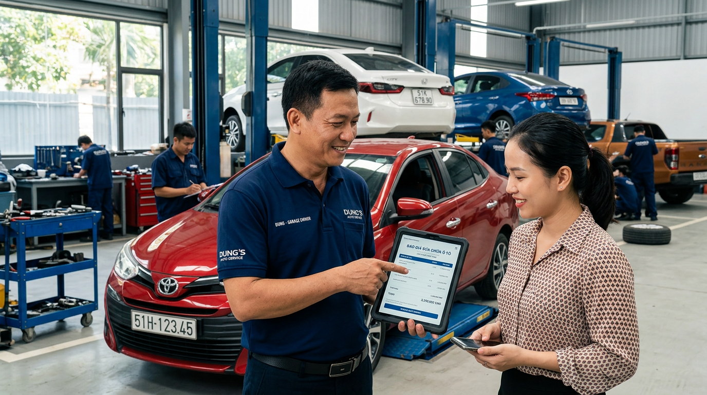 phần mềm báo giá sửa chữa ô tô - Mcar Pro (ảnh minh họa 1)