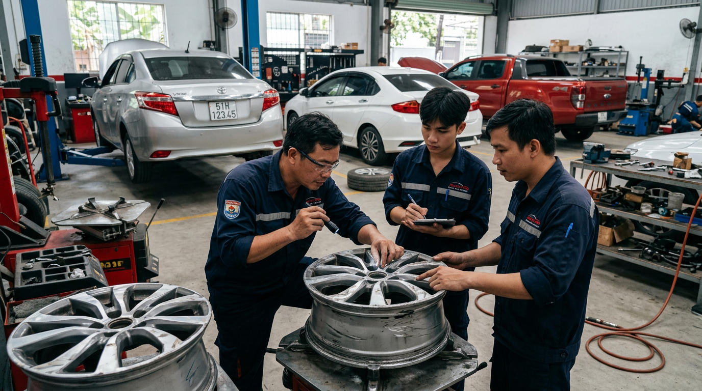 giá sơn mâm ô tô - Mcar Pro (ảnh minh họa 1)
