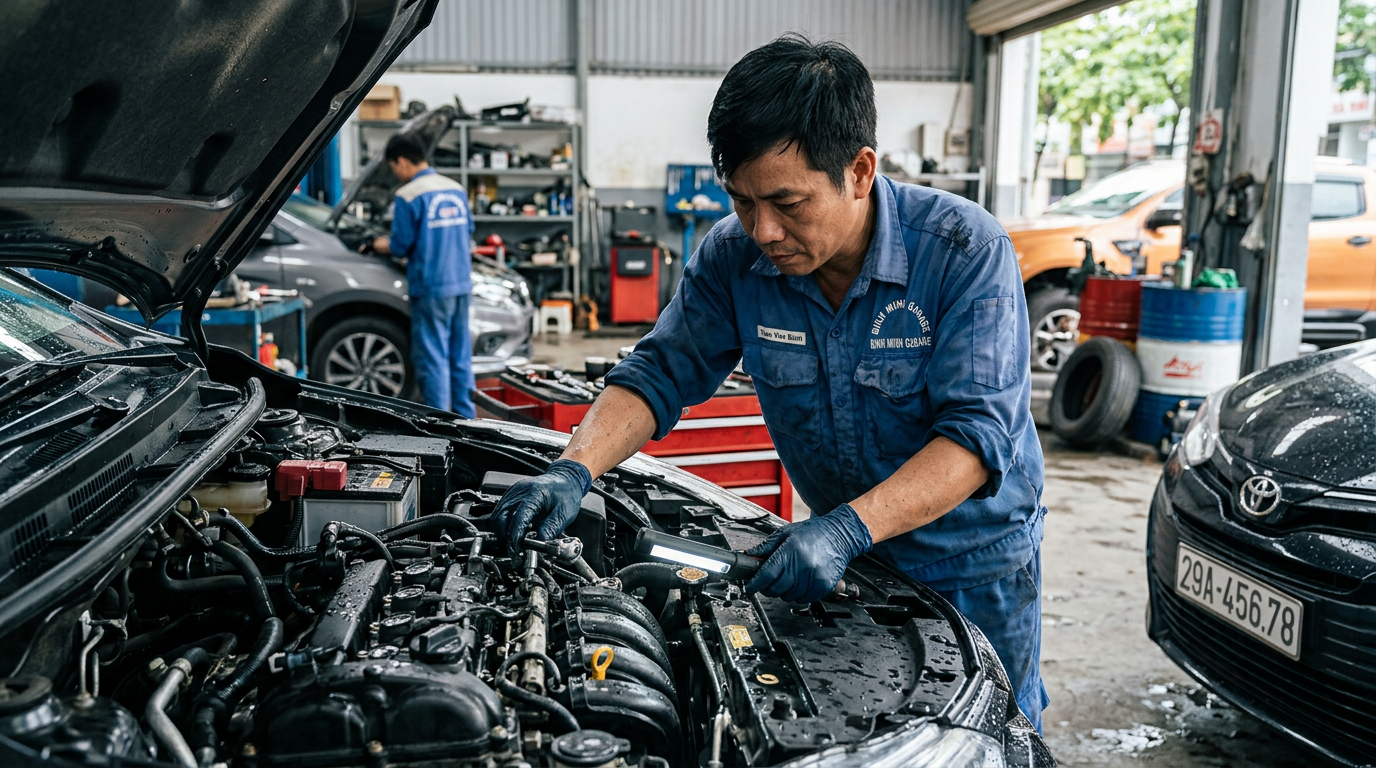 cách xử lý xe bị ngập nước - Mcar Pro (ảnh minh họa 1)
