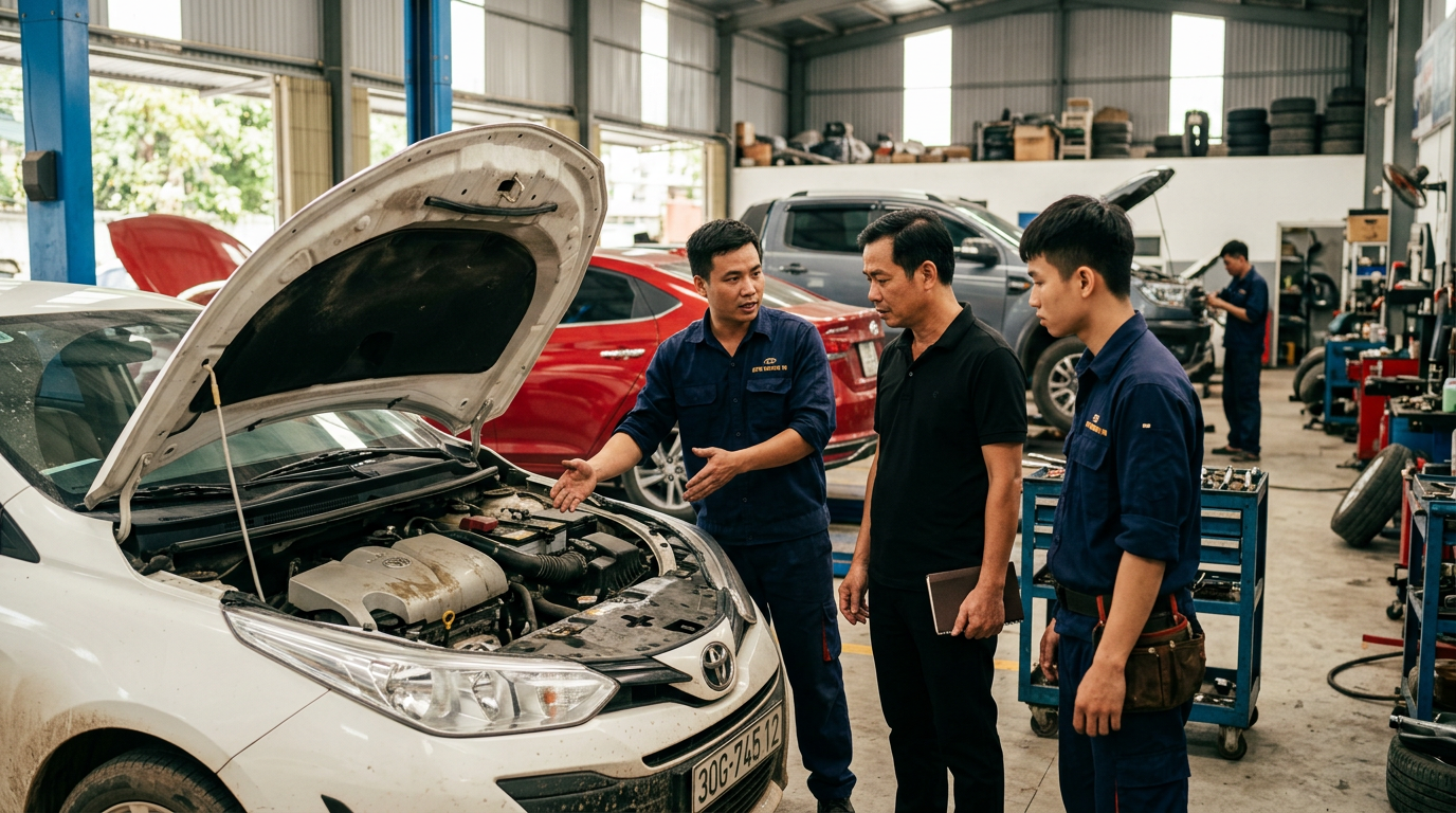 mức nước an toàn cho ô tô đi qua - Mcar Pro (ảnh minh họa 1)