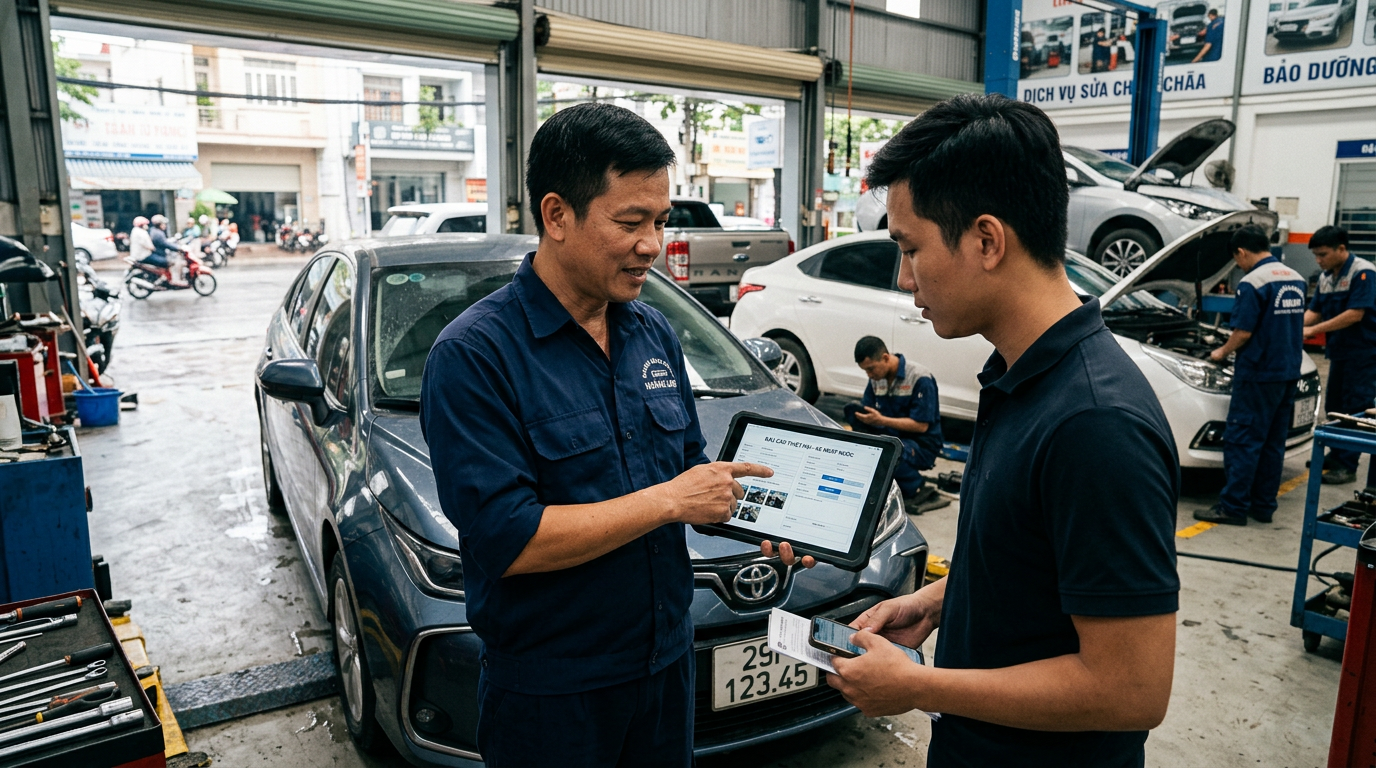 quy trình bồi thường xe ngập nước bảo hiểm - Mcar Pro (ảnh minh họa 1)