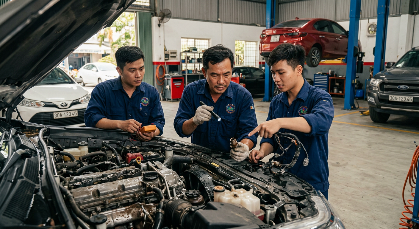 quy trình bảo dưỡng xe sau ngập nước - Mcar Pro (ảnh minh họa 1)