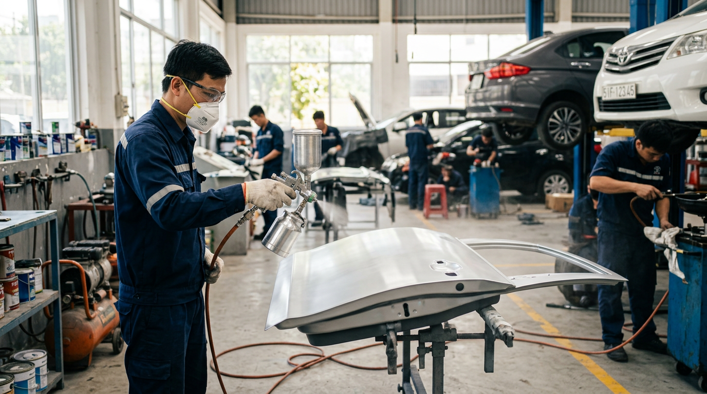 cách sơn dặm ô tô - Mcar Pro (ảnh minh họa 2)