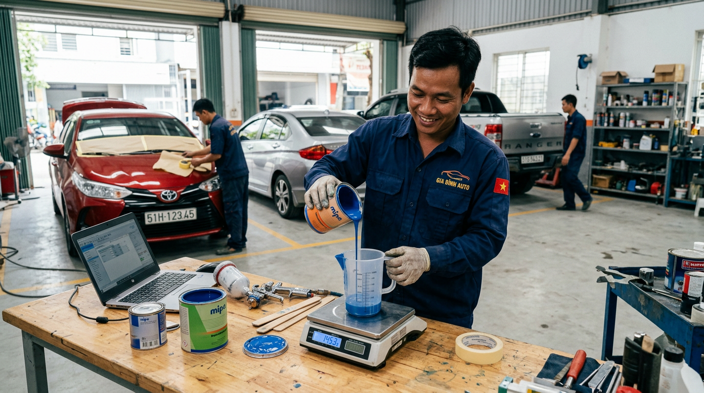 cách pha sơn ô tô - Mcar Pro (ảnh minh họa 2)
