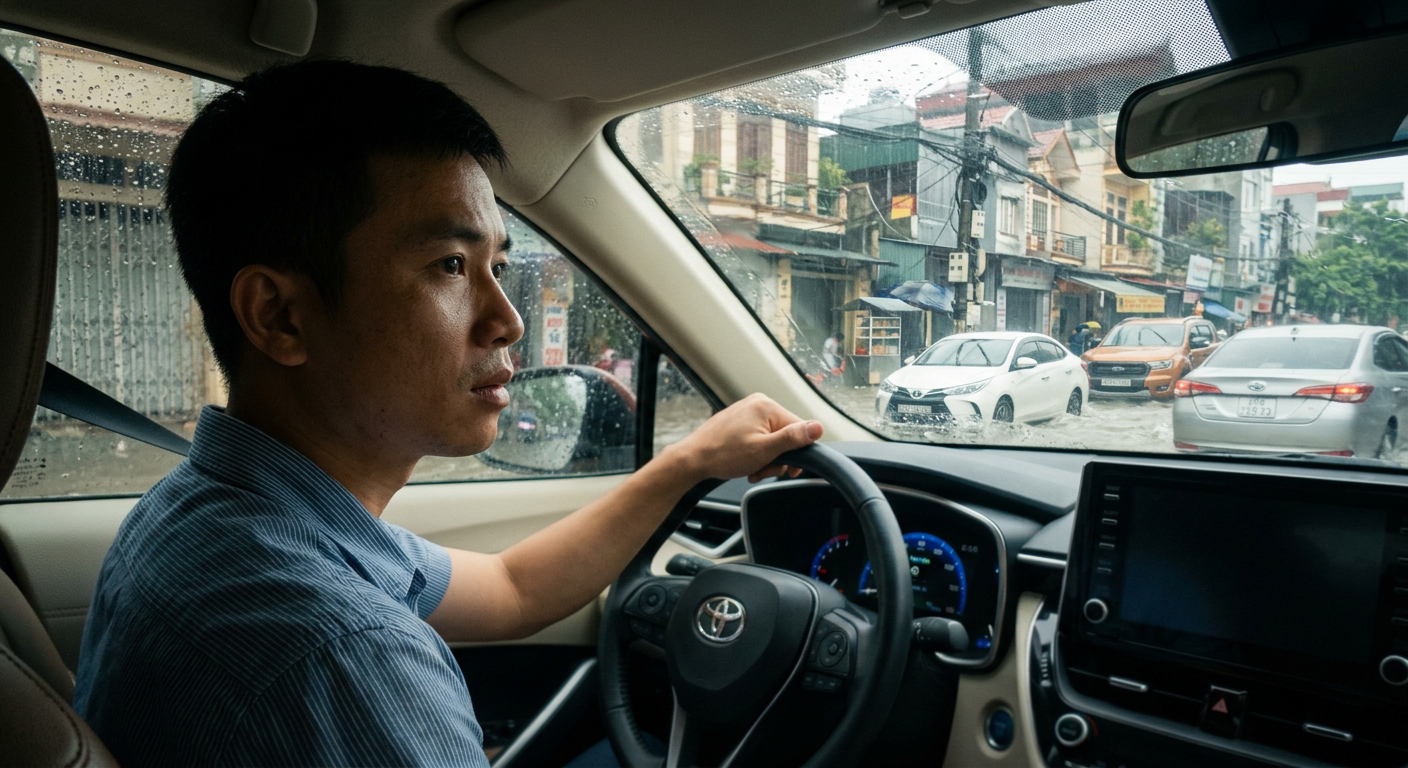 xe hybrid đi qua đường ngập - Mcar Pro (ảnh minh họa 1)