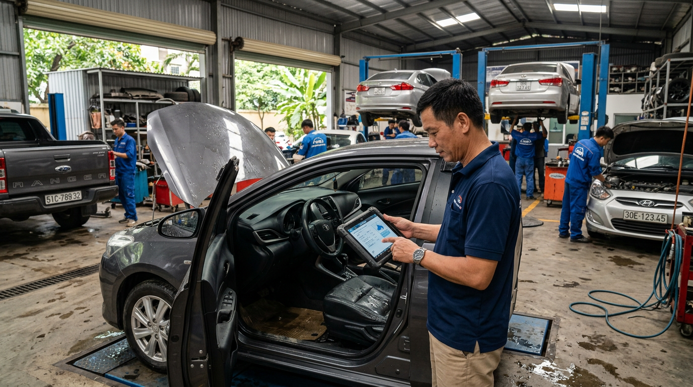 chi phí sửa xe ô tô bị ngập nước - Mcar Pro (ảnh minh họa 1)