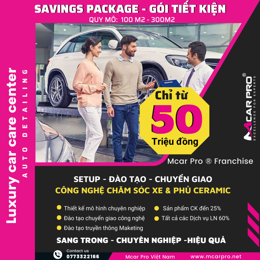 Setup Spa Xe Cao Cấp: Trọn Gói Chuyển Giao Công Nghệ A-Z