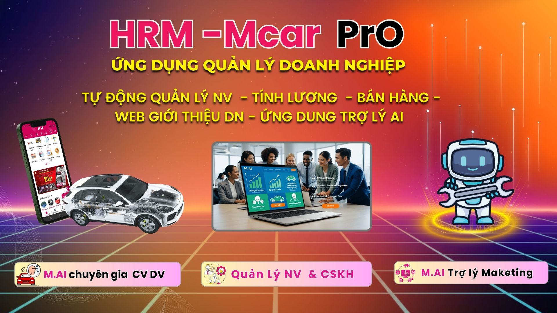 Phần Mềm Quản Lý Gara Mcar Pro